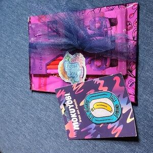 *FREE W BUN*Banana time patch and pocket inspirational coloring book w/ pencils.